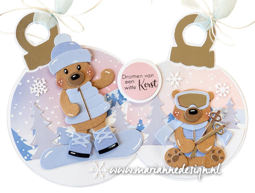 COL1558 Dies Marianne Design Collectables -Winter sports accessories by Marleen