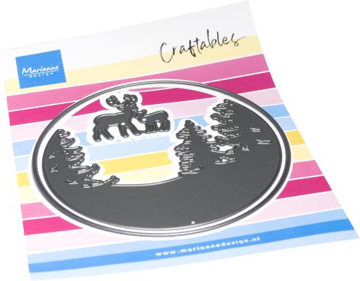 CR1675 Metal Die Marianne Design - CrafTables - Silhouette - Winter scenery