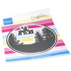 CR1675 Metal Die Marianne Design - CrafTables - Silhouette - Winter scenery