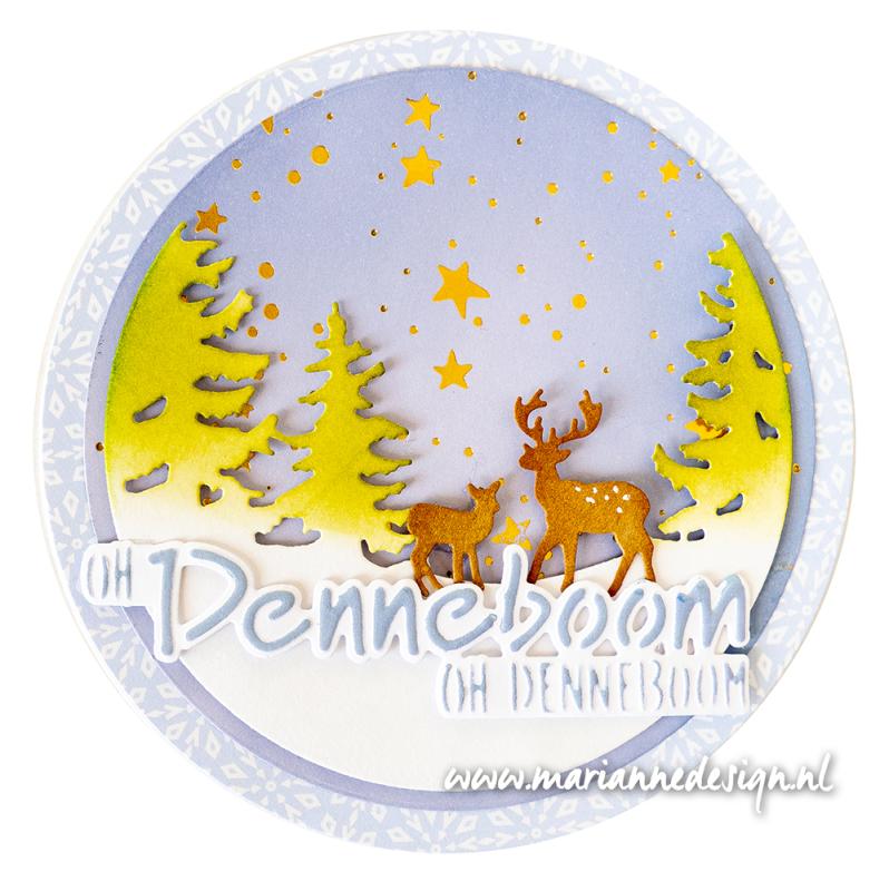 CR1675 Metal Die Marianne Design - CrafTables - Silhouette - Winter scenery