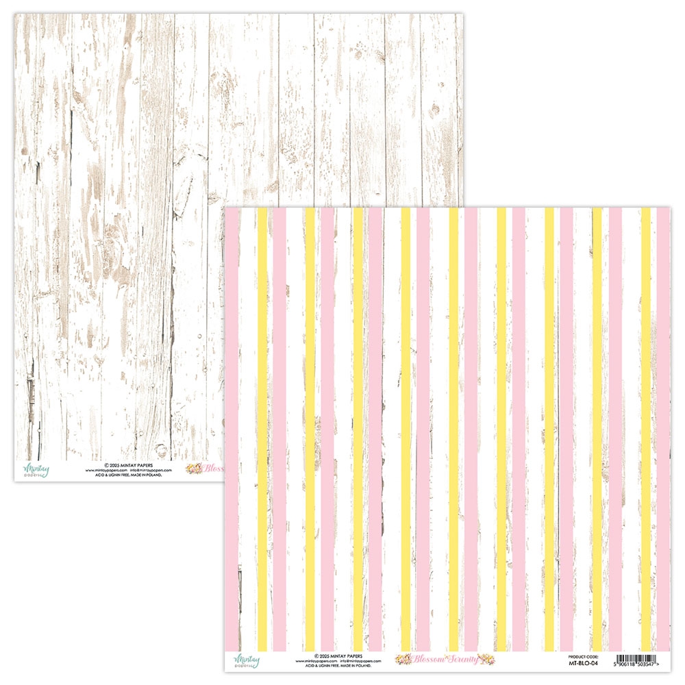 MT-BLO-07 BLOSSOM SERENITY- paper set 30.5x30.5cm