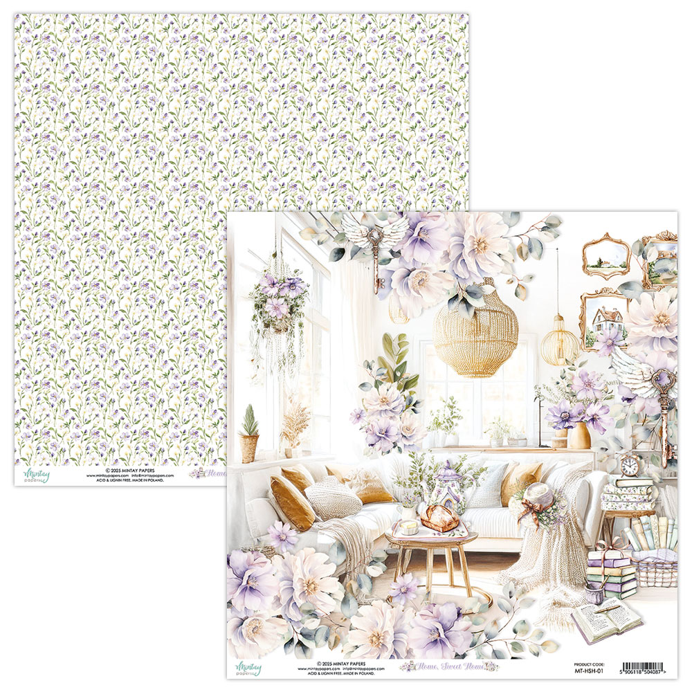 MT-HSH-07 HOME, SWEET HOME- paper set 30.5x30.5cm
