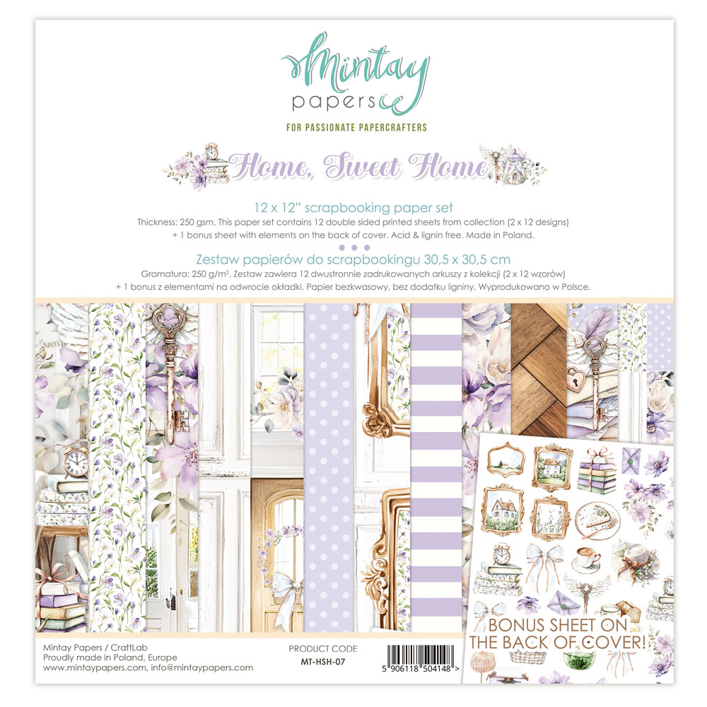 MT-HSH-07 HOME, SWEET HOME- paper set 30.5x30.5cm
