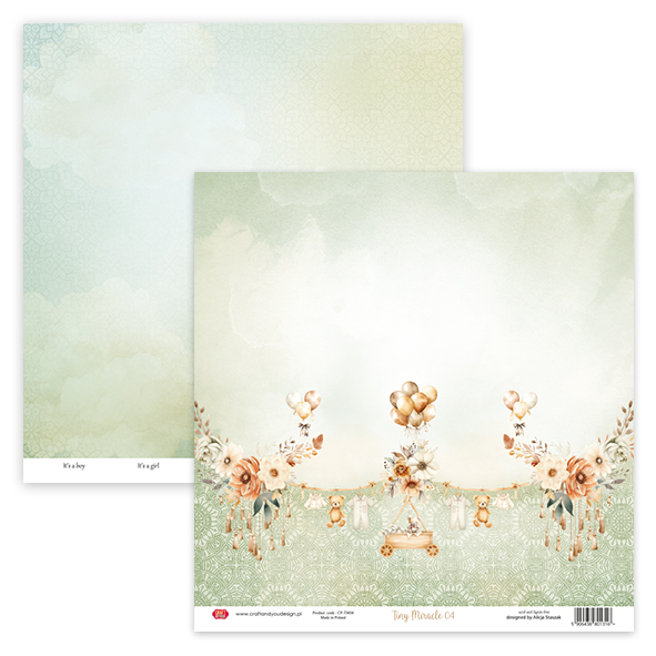 CP-TM04 Double-sided paper Craft & You Design 30.5x30.5 Tiny Miracle 04