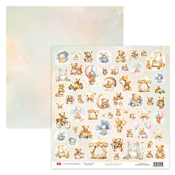 CP-TM08 Elements for self-cutting out Craft & You Design 30.5x30.5 Tiny Miracle 08