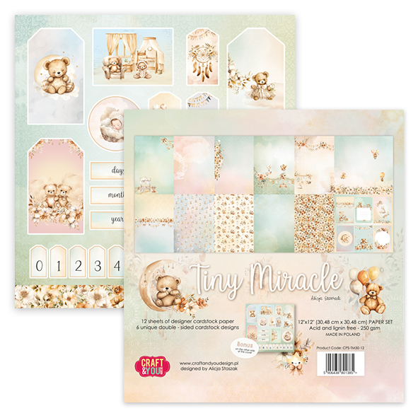 CPS-TM30-12 Big Paper set 12x12"Tiny Miracle