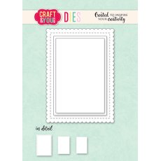 CW323 Cutting Die -  ATC Biscuit Frame  - Craft&You Design
