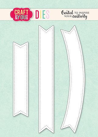 CW327 Cutting Die -Banners- Craft&You Design