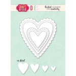 CW328 Cutting Die - Biscuit Frame Hearts - Craft&You Design