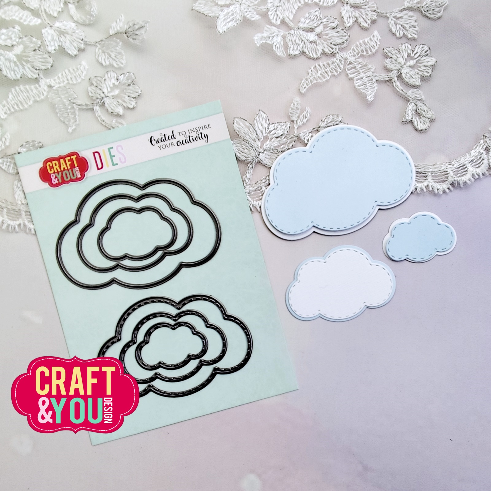 CW332 Cutting Die - Clouds Set - Craft&You Design