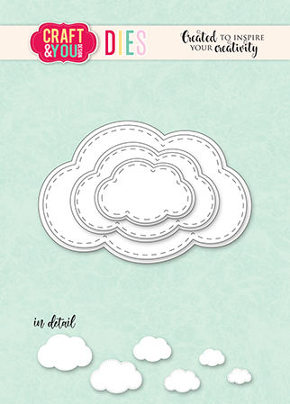 CW332 Cutting Die - Clouds Set - Craft&You Design