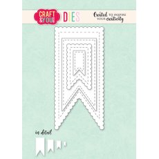 CW333 Cutting Die -  Biscuit Pennants  - Craft&You Design