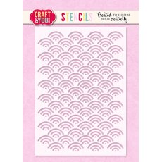 SC006 Stencil  Waves  Craft & You Design