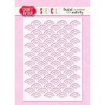 SC006 Stencil  Waves  Craft & You Design