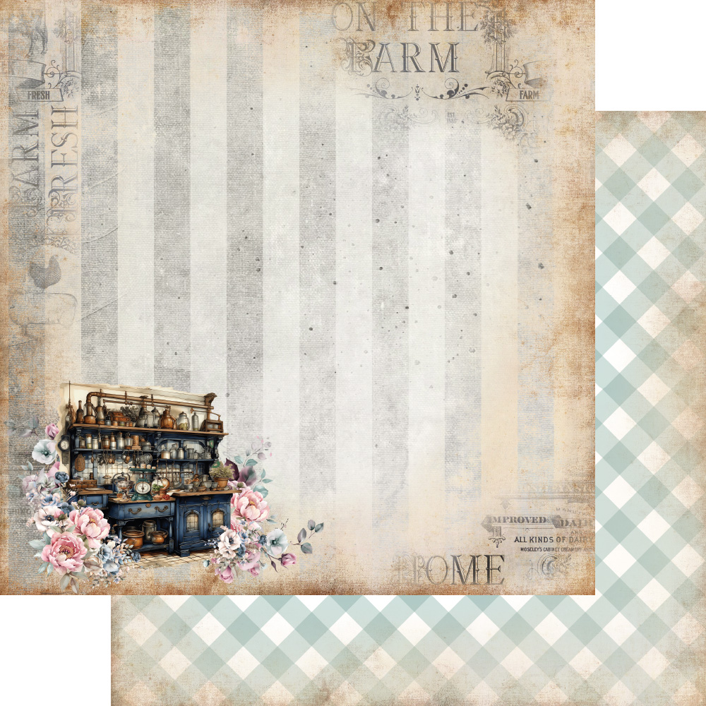 AA-RFH-08 Alchemy of Art - 8x8'' - A SET OF PAPERS 20,3x20,3cm - Recipe for happiness