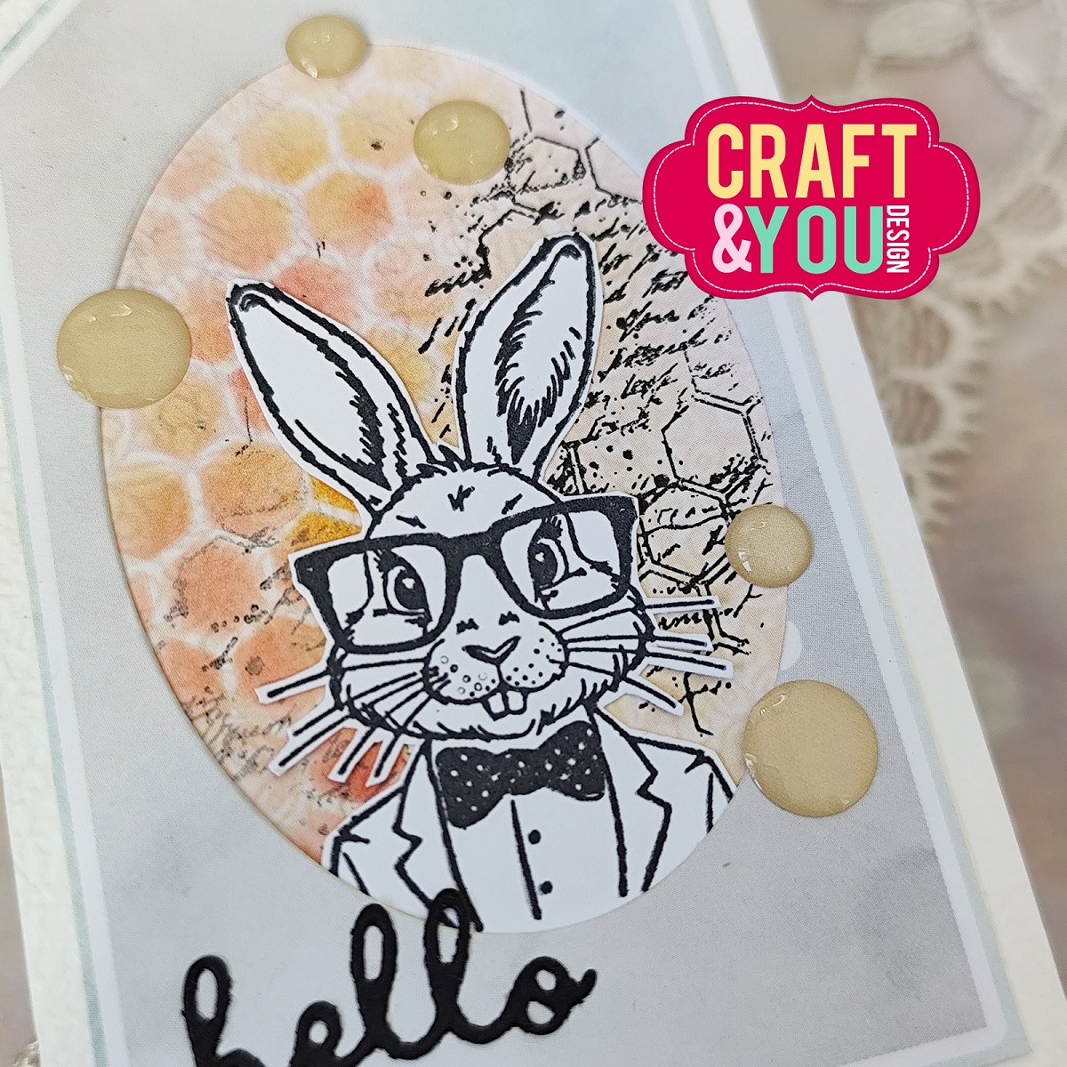 CS047 Clear Stamps Honeycomb - Craft & You Design