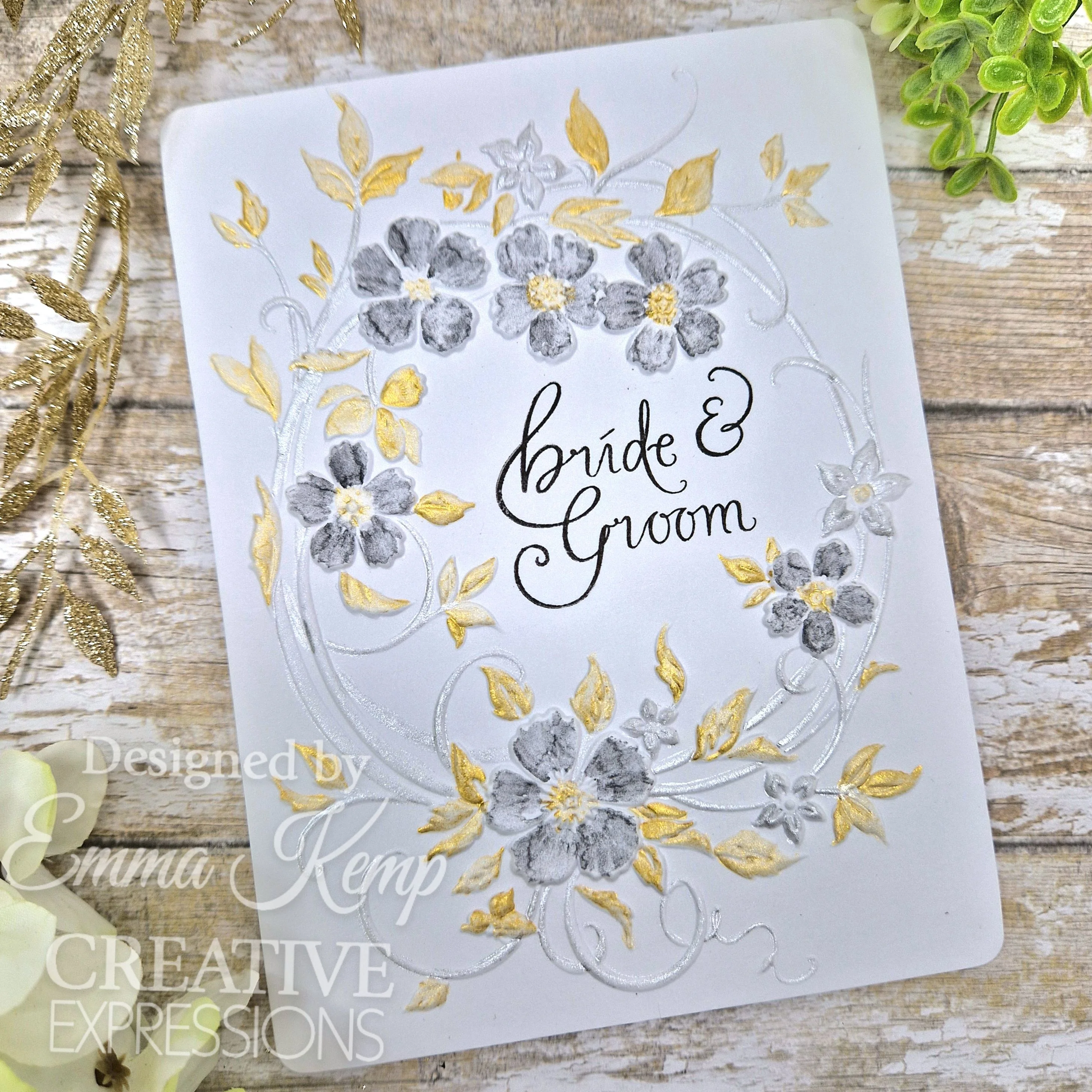 EF3D-085 Creative Expressions • Blossom Wreath 3D Embossing Folder