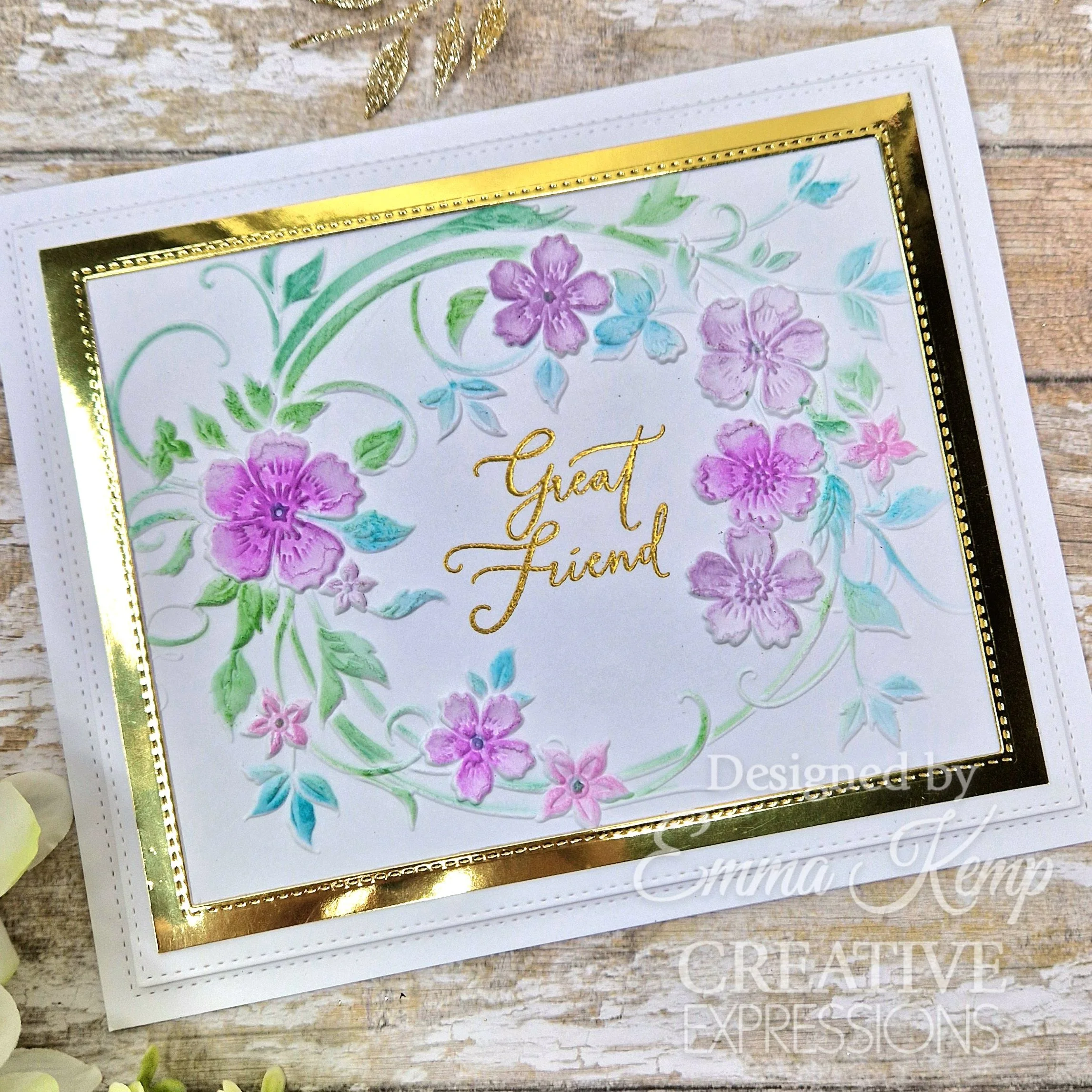 EF3D-085 Creative Expressions • Blossom Wreath 3D Embossing Folder