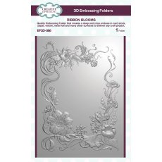 EF3D-086 Creative Expressions • Ribbon Blooms 3D Embossing Folder