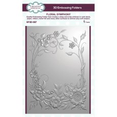 EF3D-087 Creative Expressions • Floral Symphony  3D Embossing Folder