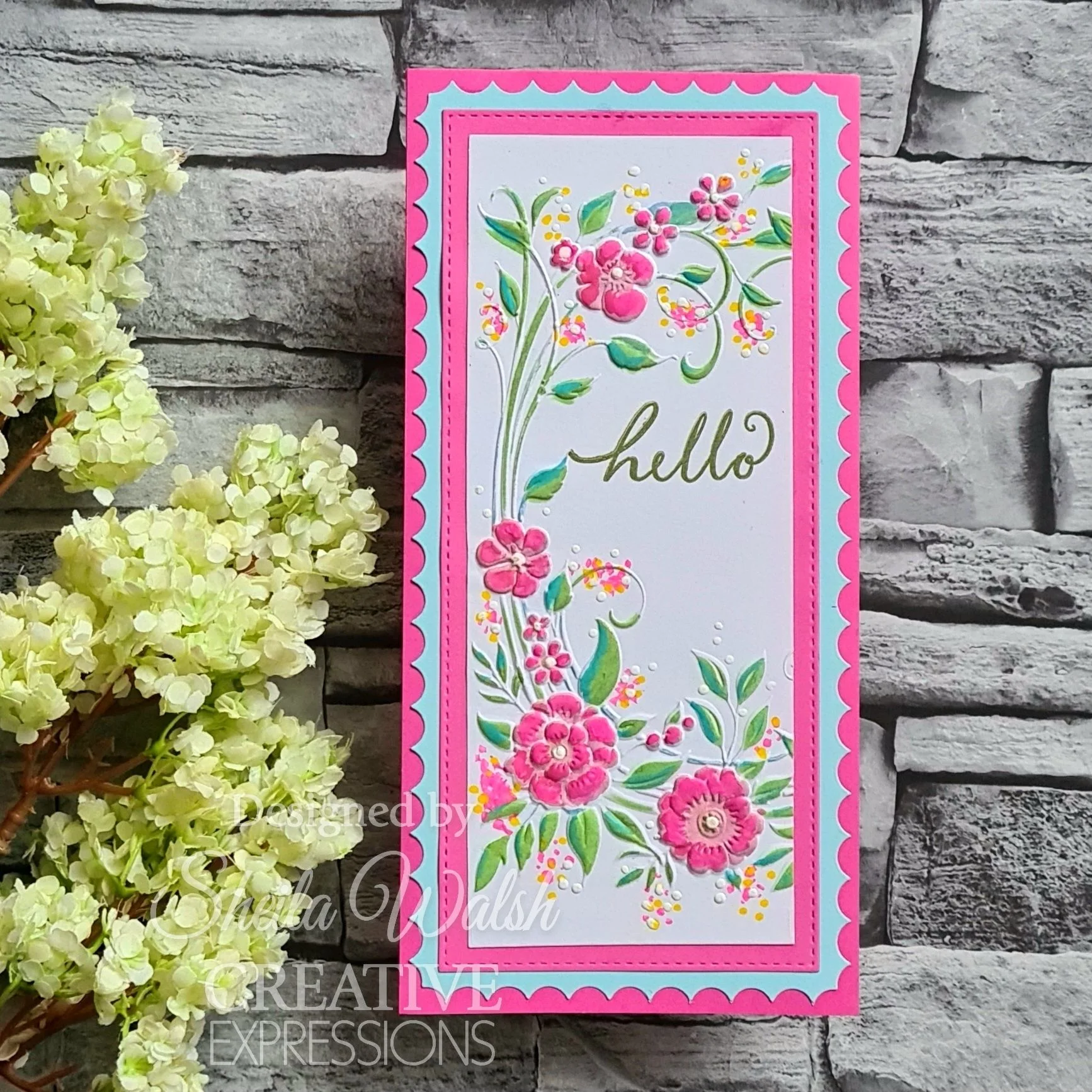 EF3D-087 Creative Expressions • Floral Symphony 3D Embossing Folder