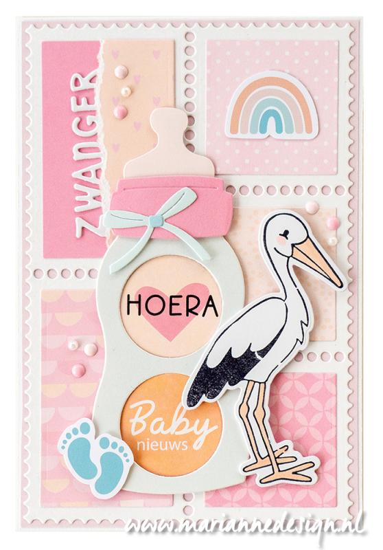 LR0895 Metal Die Marianne Design Creatables - Baby Bottle by Marleen