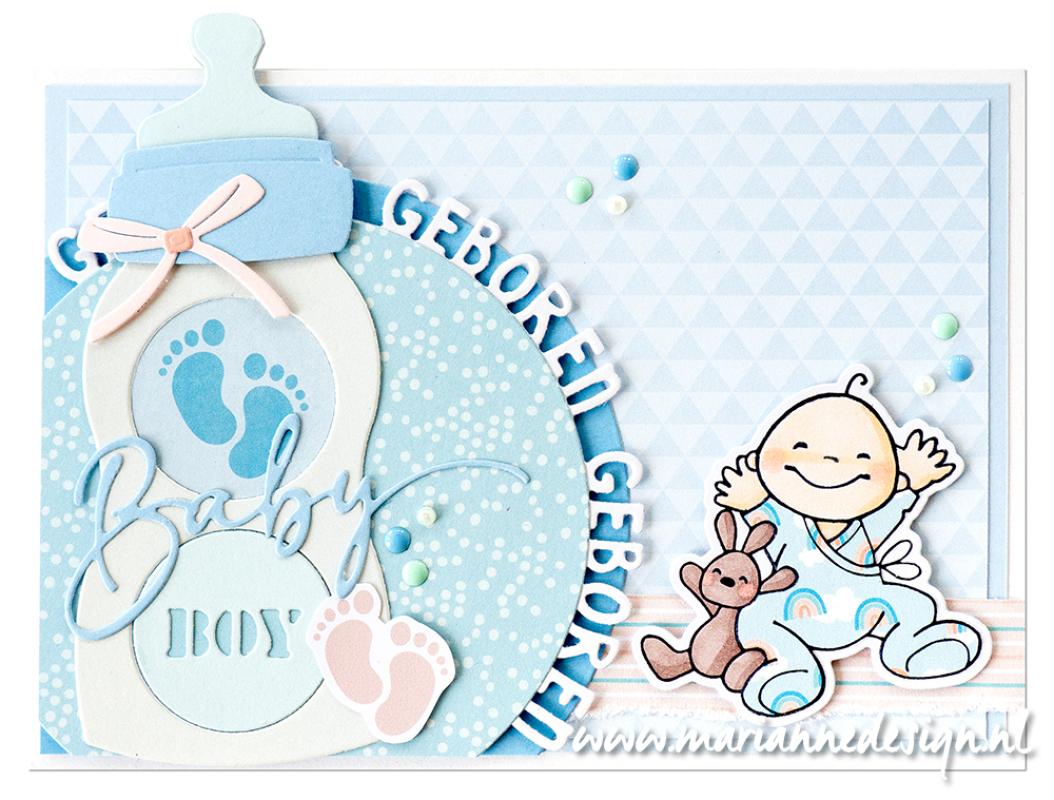 LR0895 Metal Die Marianne Design Creatables - Baby Bottle by Marleen