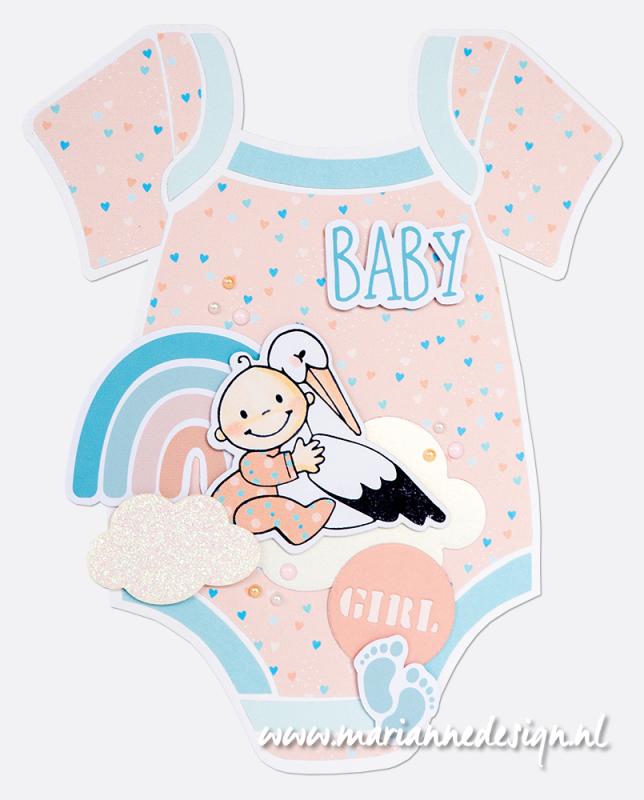 PS8177 Marianne Design - Mask stencil - Onesie by Marleen