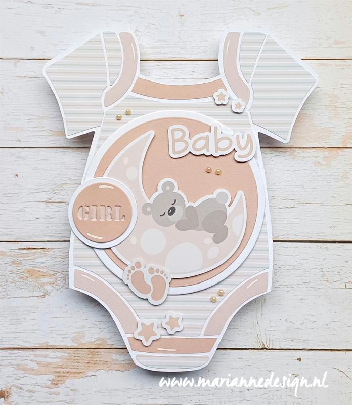 PS8177 Marianne Design - Mask stencil - Onesie by Marleen