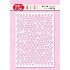 SC007 Stencil  Rhombus  Craft & You Design