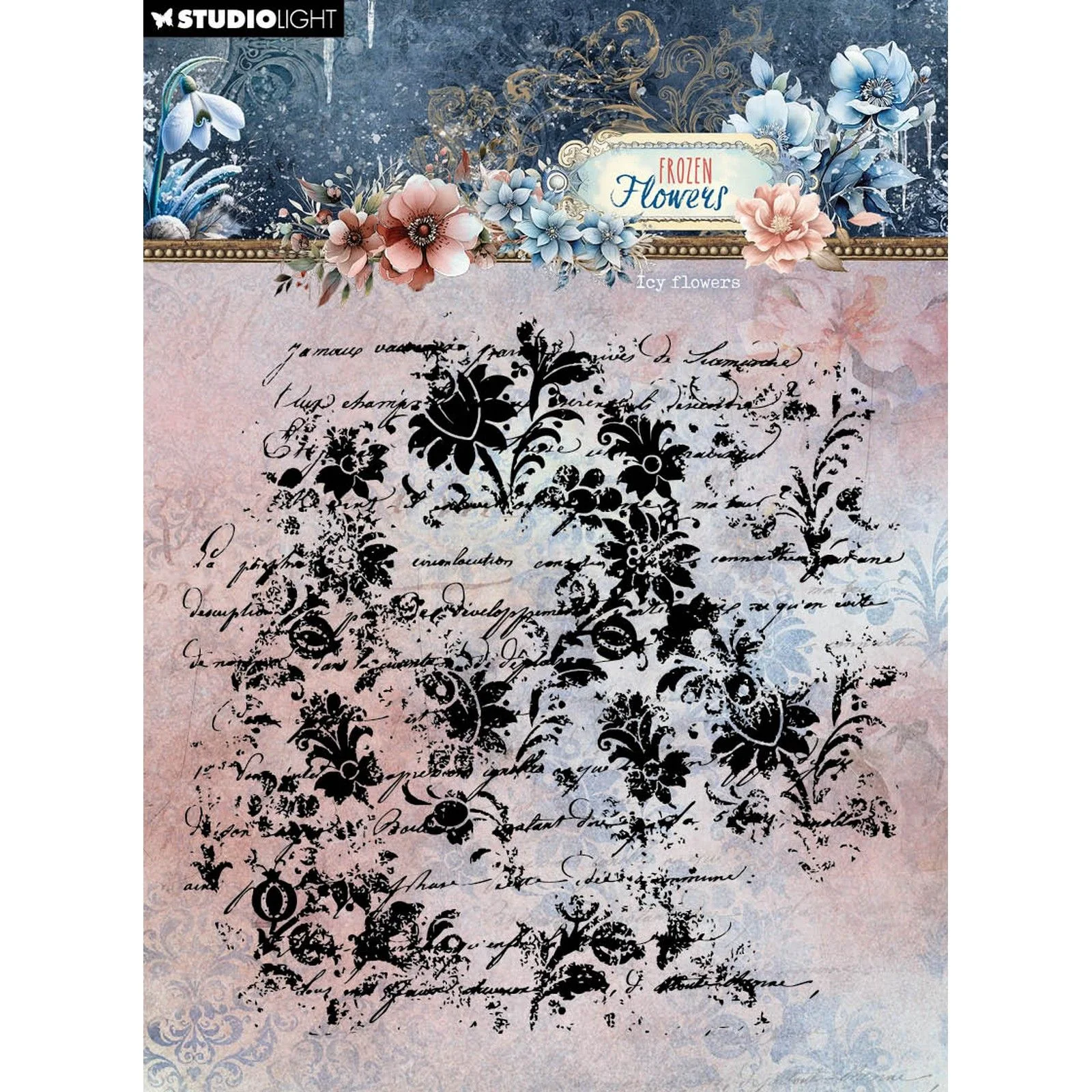 SL-FF-STAMP770 Studio Light •Frozen Flowers Clear Stamp Icy Flowers