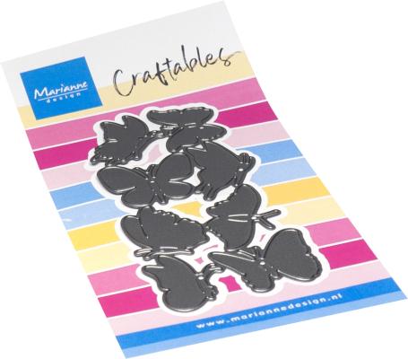 CR1678 Metal Die Marianne Design - CrafTables - Punch die XL Butterflies"