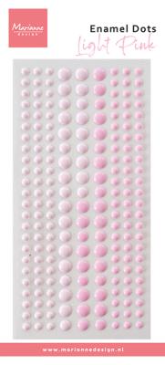 PL4534 Enamel Dots- Duotone Light Pink