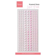 PL4534 Enamel Dots- Duotone  Light Pink