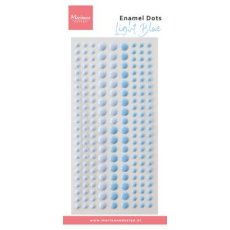PL4535 Enamel Dots- Duotone  Light Blue