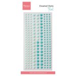 PL4536 Enamel Dots- Duotone  Teal