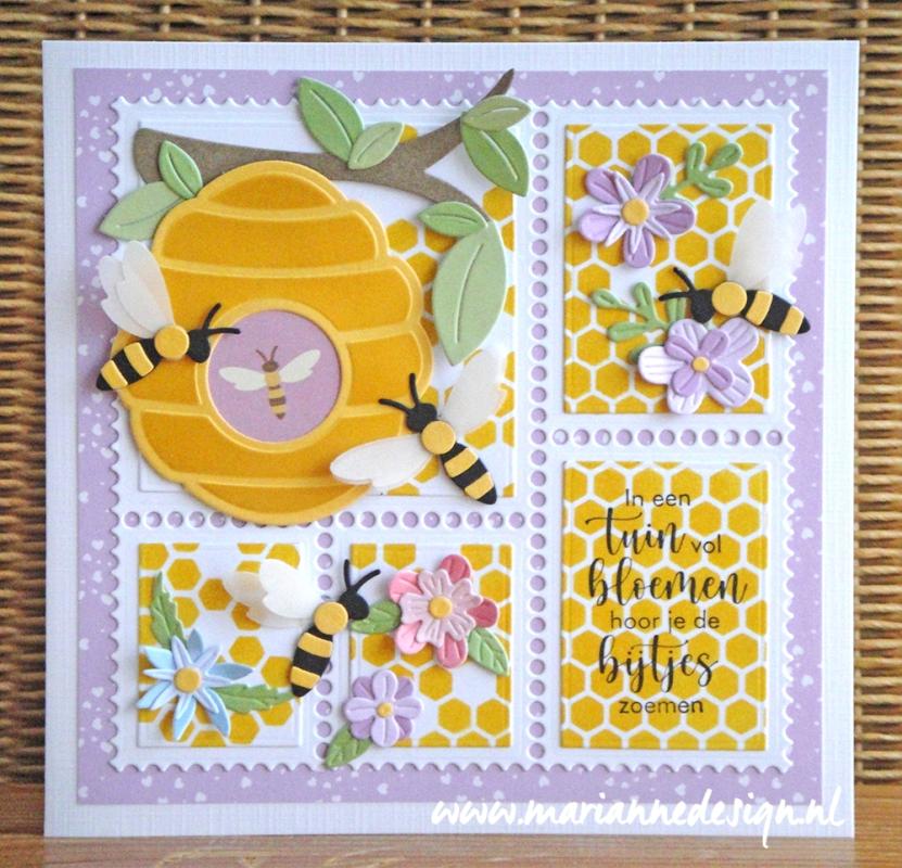 PS8174 Marianne Design - Mask stencil - Honeycomb