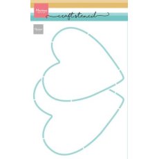 PS8176 Marianne Design - Mask stencil - 2 hearts
