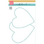 PS8176 Marianne Design - Mask stencil - 2 hearts