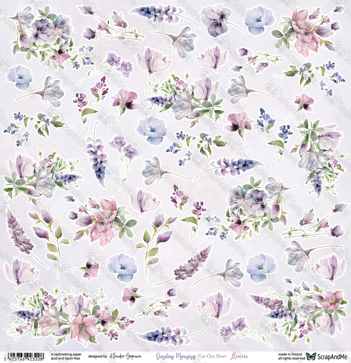 SAM-12 Sunday Morning - Flowers ScrapAndMe