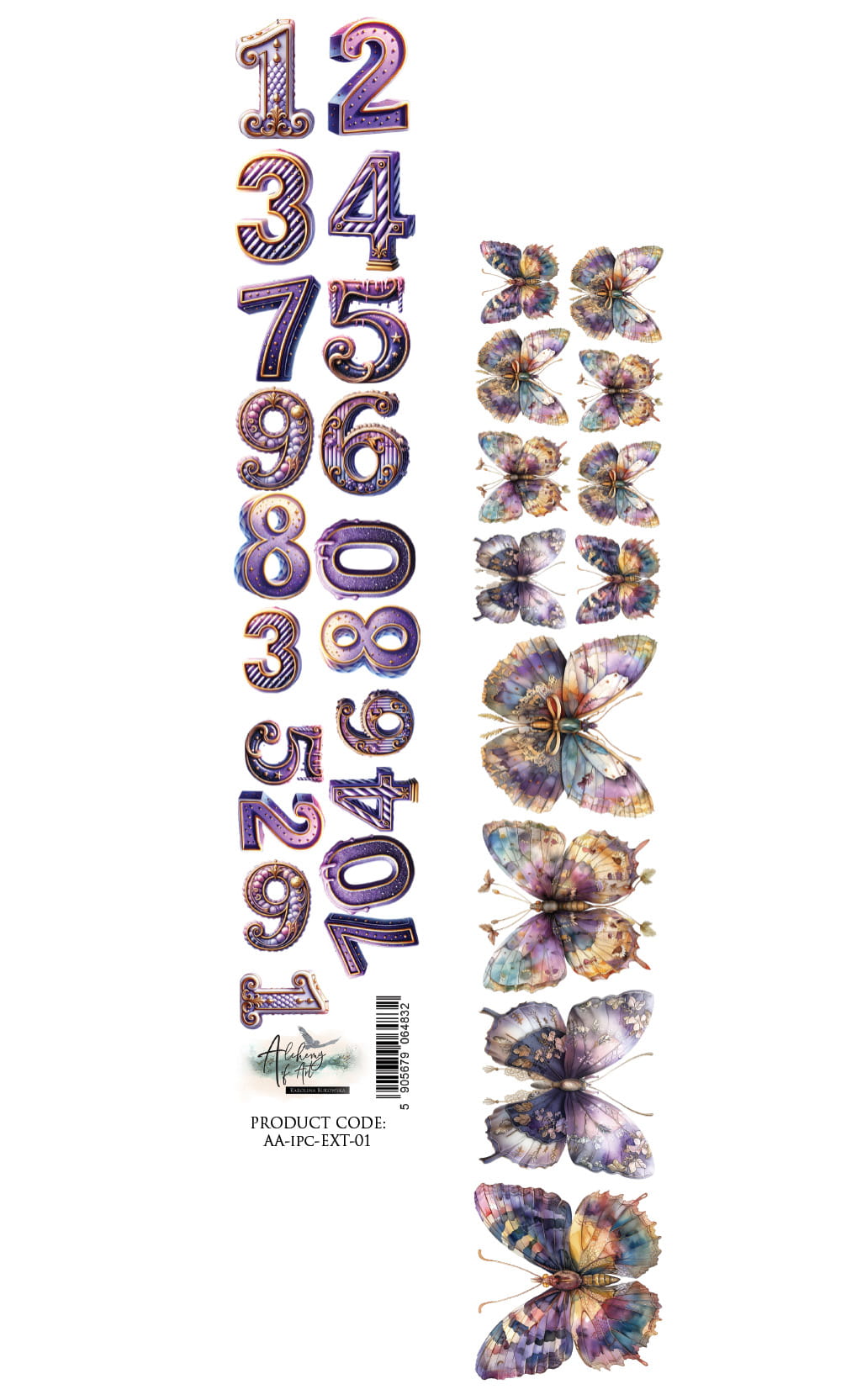 AA-IPC-ext-01 Alchemy of Art - 2x12"In purple color