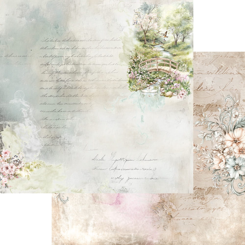 AA-MOS-12 Alchemy of Art - 6x6'' - A SET OF PAPERS Memories of spring