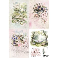 AA-MOS-RP-02   Alchemy of Art  Rice paper   A4 Memories of spring