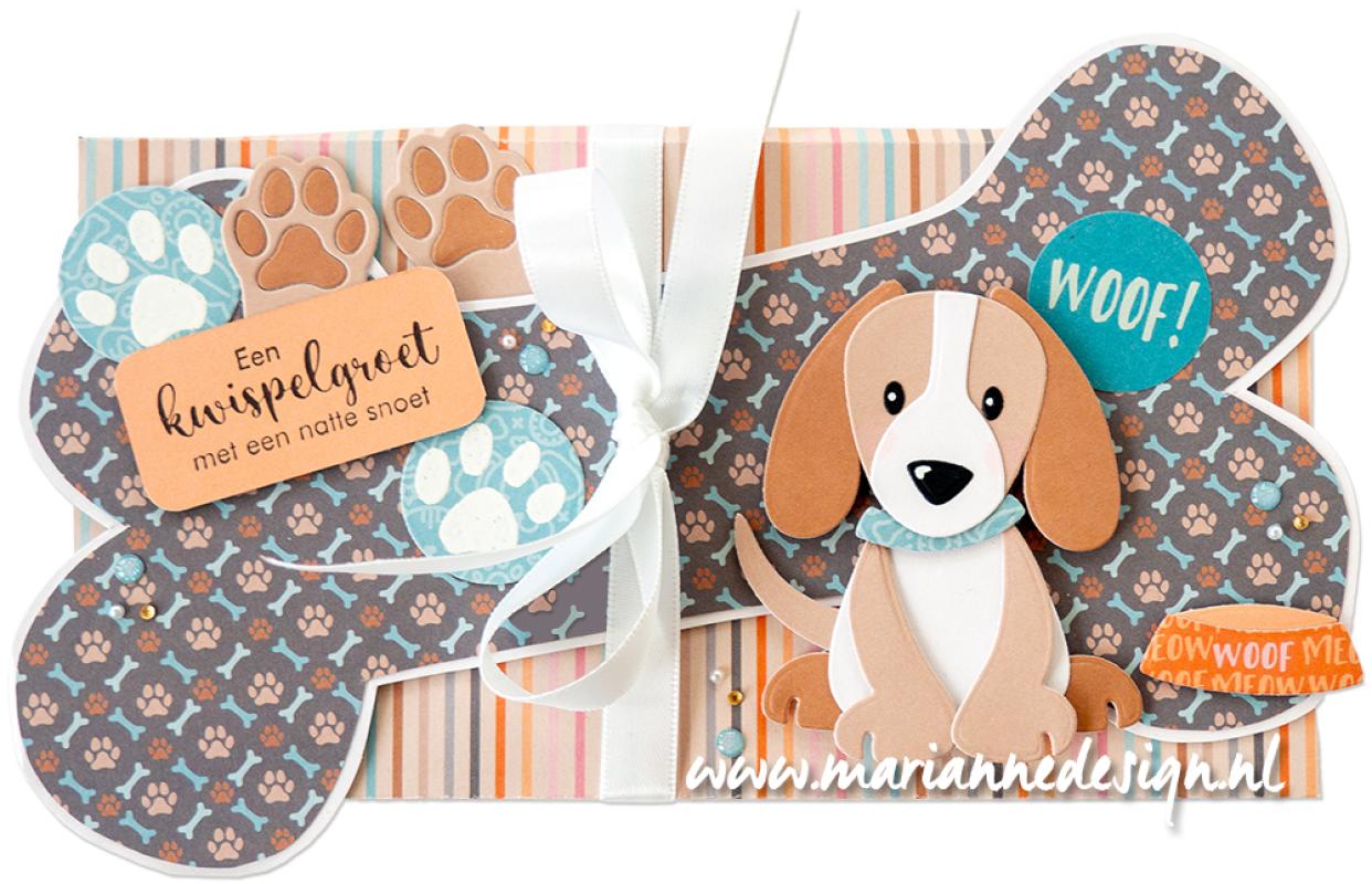 CR1686 Metal Die - Marianne Design - CrafTables - Two Paws