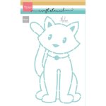 PS8179 Marianne Design  -Sitting Cat by Marleen