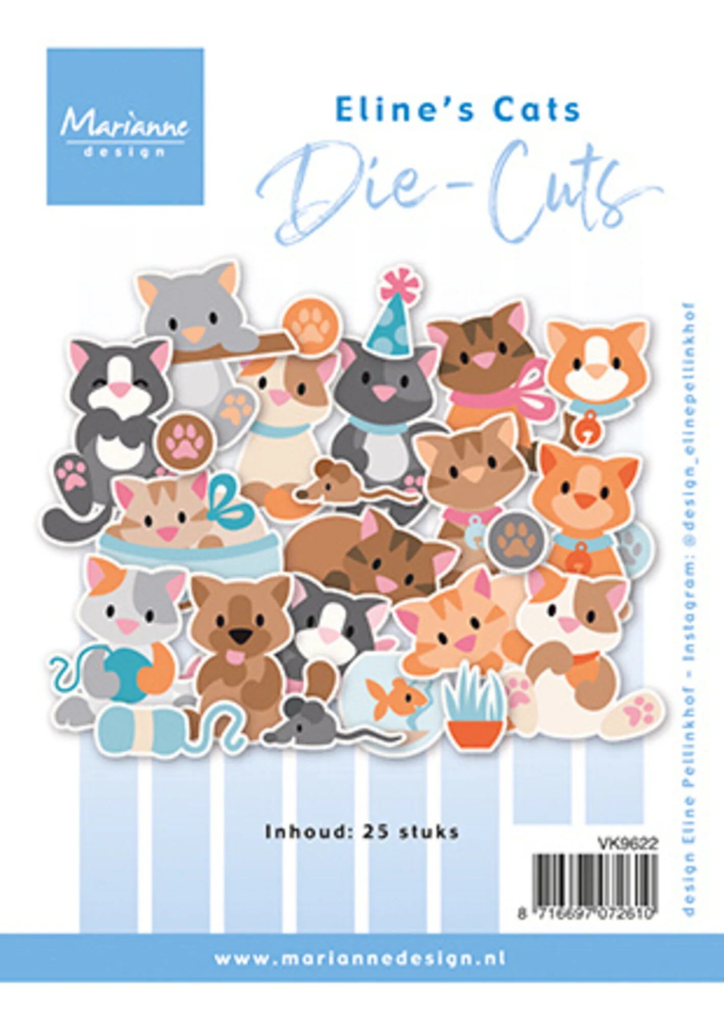 VK9622 Die-cuts A4 Marianne Design -Eline's Cats