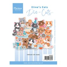 VK9622 Die-cuts A4 Marianne Design -Eline's Cats