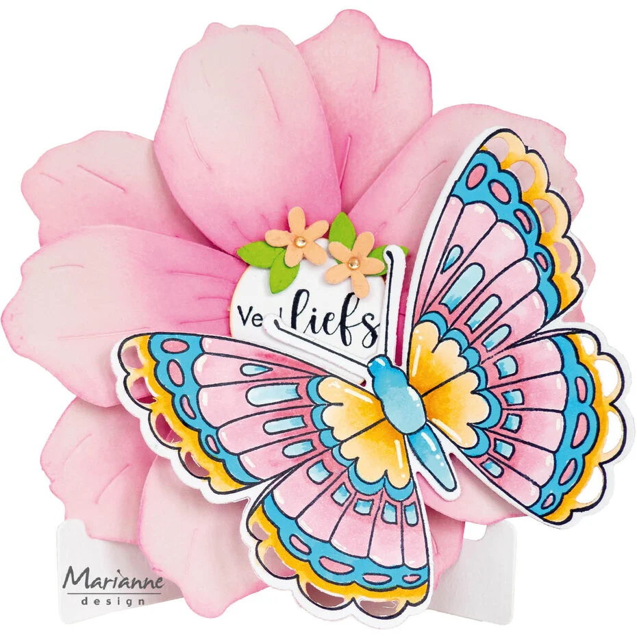 COL1563 Dies Marianne Design Collectables- Pop & Twist Butterfly + COL1317 gratis
