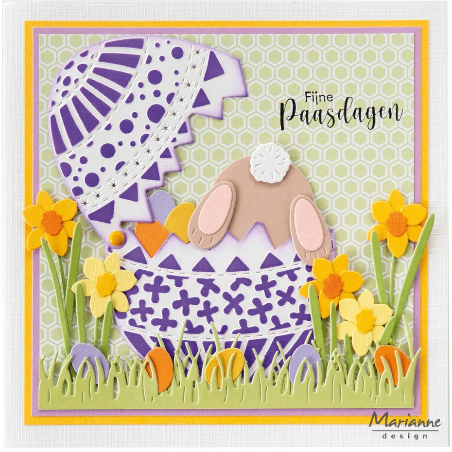 LR0899 Metal Die Marianne Design Creatables - Bunny Pompom