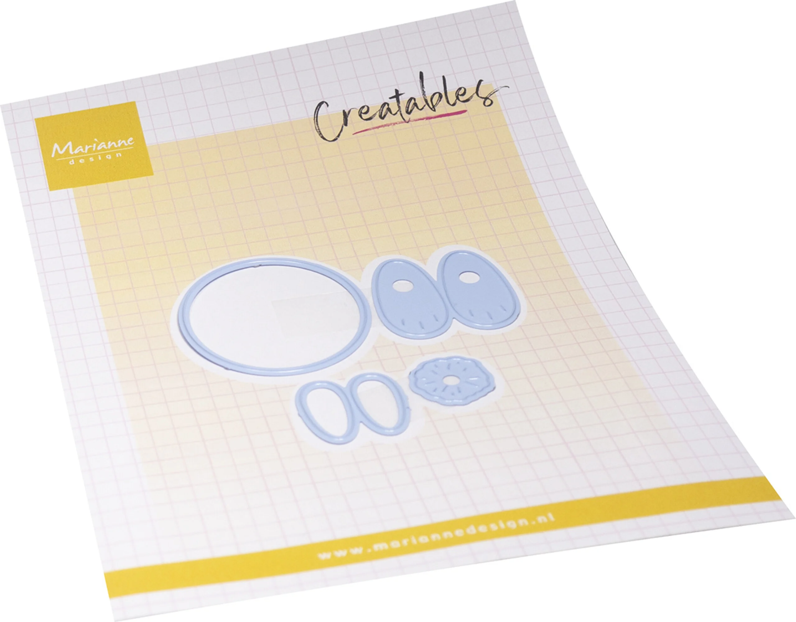 LR0899 Metal Die Marianne Design Creatables - Bunny Pompom